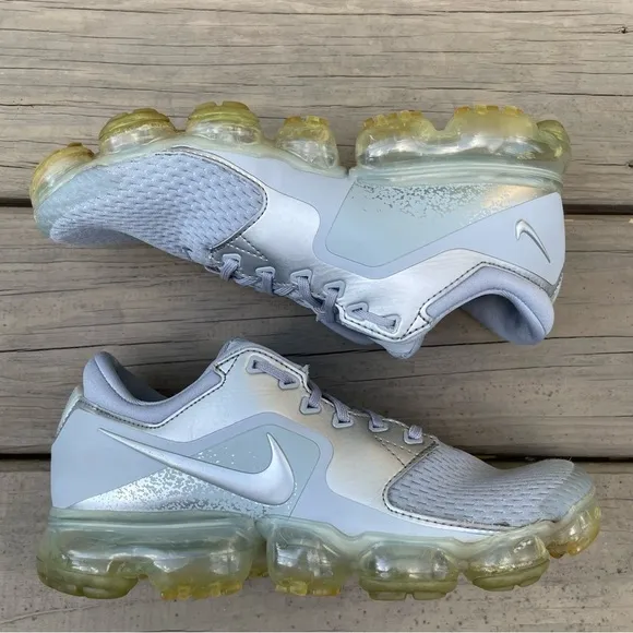 Nike Air VaporMax Wolf Grey Metallic Silver sneakers shoes size 8.5