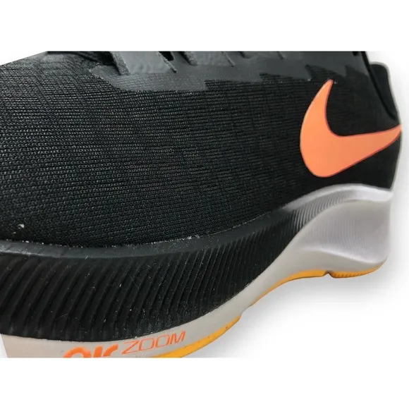 Nike Air Zoom Pegasus 37 Mens Running Shoes Black/Bright Mango BQ9646 010 (NEW)