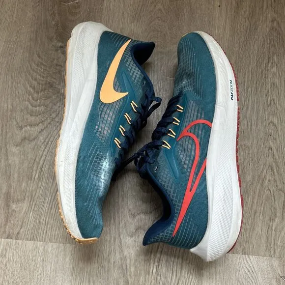 Nike Air Zoom Pegasus 39 Mens 10 Bright Spruce Running Shoes DH4071-302 READ