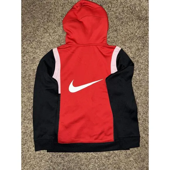 Nike Big Kids (Boy’s) Elite Victory Thermal Full Zip Red Hooded Jacket