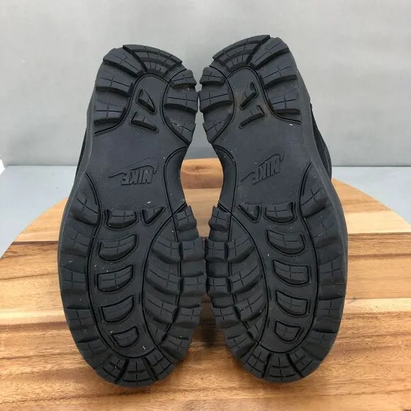 Nike Black Manoadome 'Triple Black' Boots Mens 9.5 Comfort Cushion Lace Up‎