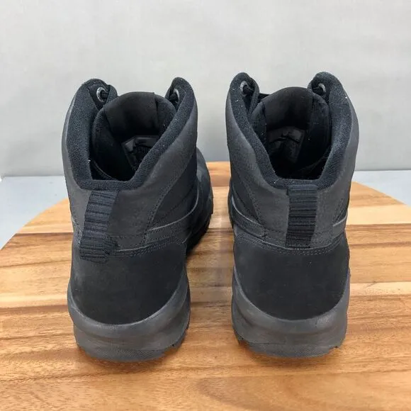 Nike Black Manoadome 'Triple Black' Boots Mens 9.5 Comfort Cushion Lace Up‎
