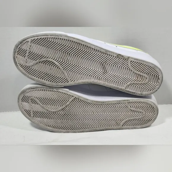 Nike Blazer Low Platform Shoes Women's 10 White Sneakers Leather Casual Classic