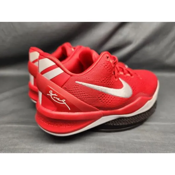 Nike Boys Kobe VIII (GS) Sneakers Mesh University Red White Size 4 NEW IN BOX!