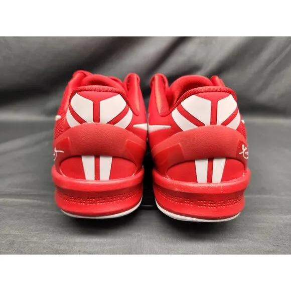 Nike Boys Kobe VIII (GS) Sneakers Mesh University Red White Size 4 NEW IN BOX!