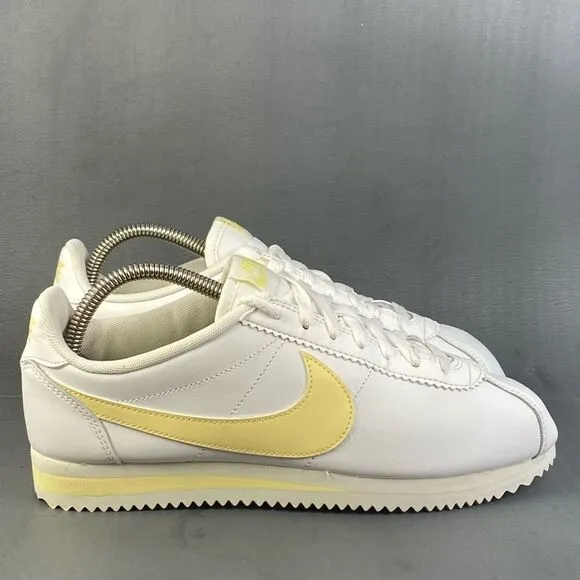 Nike Classic Cortez Leather 'Summit White' sneaker shoes womens size  8.5
