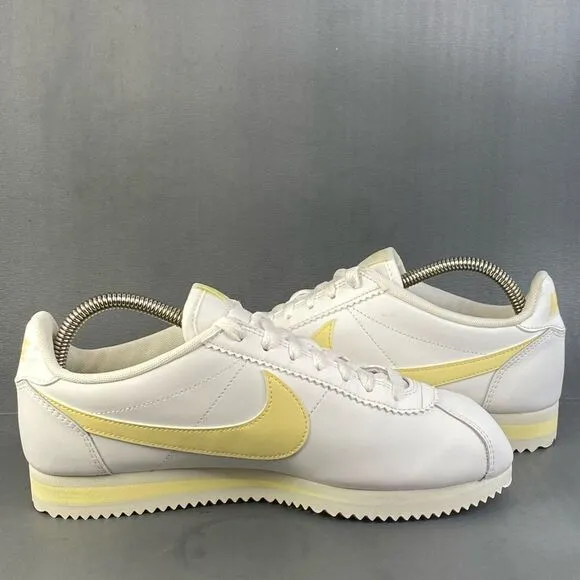 Nike Classic Cortez Leather 'Summit White' sneaker shoes womens size  8.5