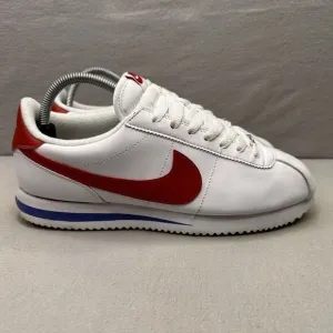 Nike Classic Cortez Mens Size 9 Shoes Forrest Gump Leather White Red Blue 2021
