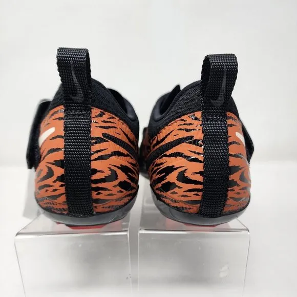 Nike Cycling Shoes Womens 8 Black Orange Tiger SuperRep Cycle Mesh Upper