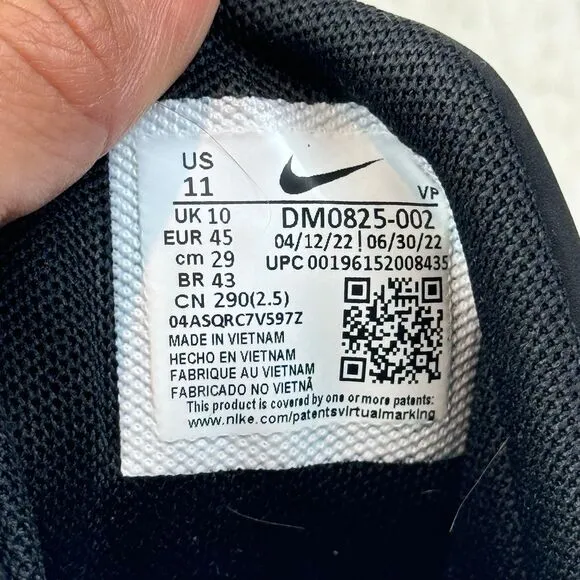 Nike Giannis Immortality 2 Black Holographic Swoosh size 11