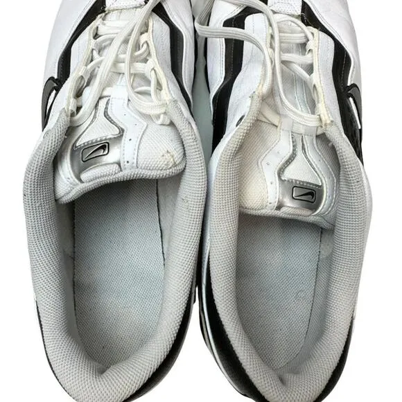 Nike Golf Air 2008 Shoes with Traction at control Sole White Black 13