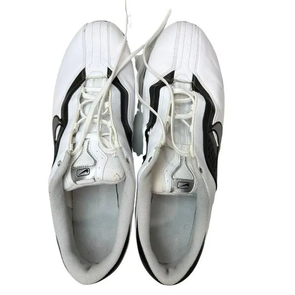 Nike Golf Air 2008 Shoes with Traction at control Sole White Black 13