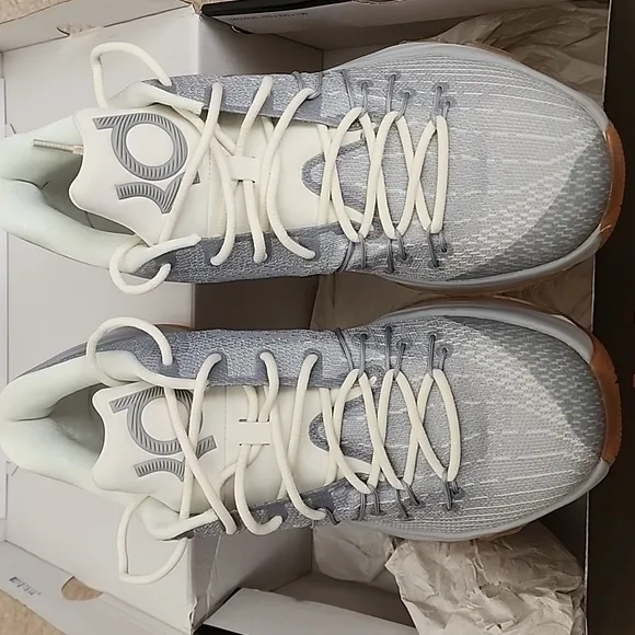 Nike KD 8 Wolf Gray/MTLLC Silver Gum Sole - New