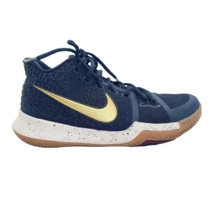 Nike Kyrie 3 EP Obsidian Irving Gold 852396-400 Basketball Shoes Men's 8