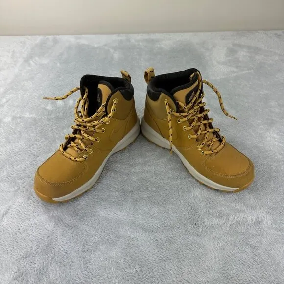 Nike Manoa Leather ACG Boots (GS) Haystack Size 4.5Y 472648-700