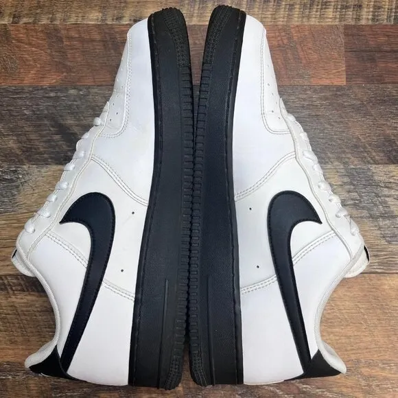 Nike Men's Air Force 1 Low White Black Sole Shoes CK7663-101 Size 11.5