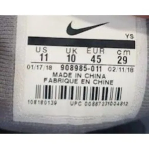 Nike Men's Flex Experience‎ RN 7 Wolf Grey Black Size 11