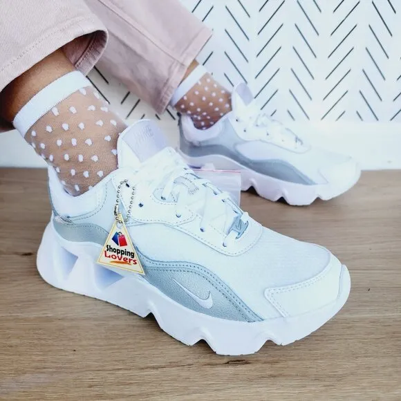 🤩Nike RYZ 365 2 Women's Shoes 10 White Gray CU4874-105 90s Retro Chunky Sneaker