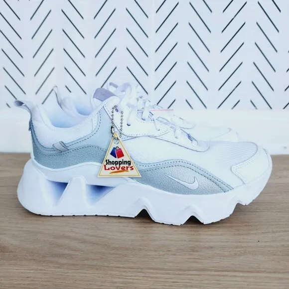 🤩Nike RYZ 365 2 Women's Shoes 10 White Gray CU4874-105 90s Retro Chunky Sneaker