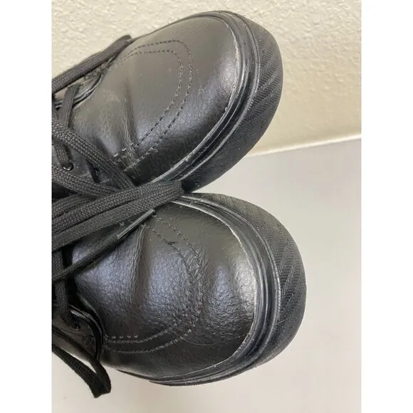 Nike SB Zoom Stefan Janoski L Black leather Sneaker Shoes Size 9 Skateboarding