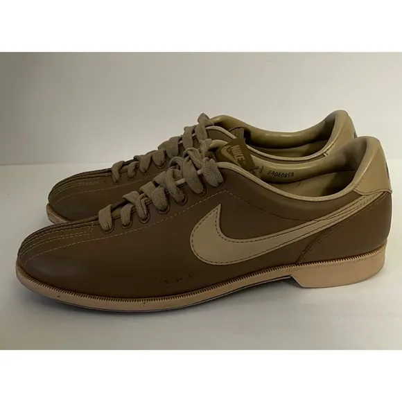 Nike Vintage 80’s Leather Bowling Shoes Men’s 9.5 Split Toe Lace Up