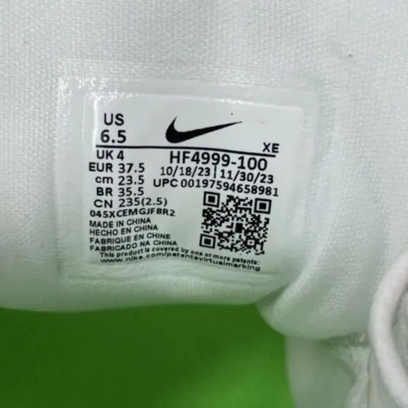 Nike Vomero 17 Low Womens Running Shoes White HF4999-100 NEW* Size 6.5