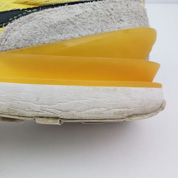 Nike Waffle One Mesh Mens Size 9.5 Yellow Beige Suede Sneaker Shoes DJ0966-991