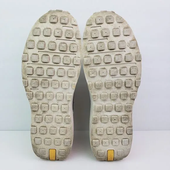 Nike Waffle One Mesh Mens Size 9.5 Yellow Beige Suede Sneaker Shoes DJ0966-991