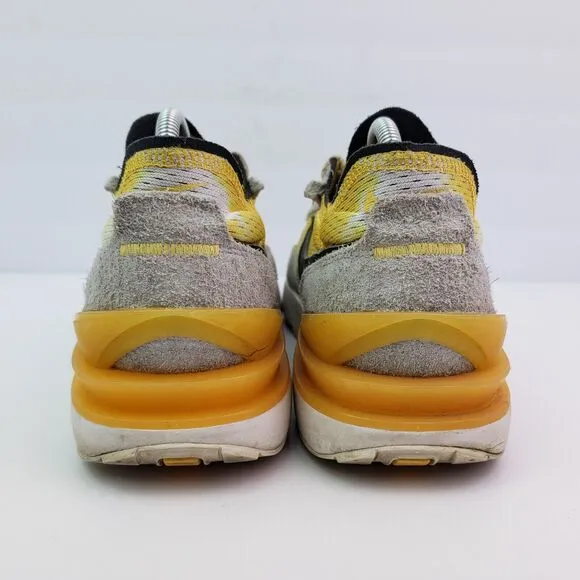 Nike Waffle One Mesh Mens Size 9.5 Yellow Beige Suede Sneaker Shoes DJ0966-991