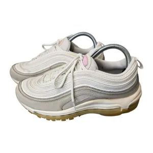 Nike Women's 8.5 Air Max 97 Summit White Beige Pink Shoes Sneakers
