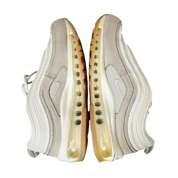 Nike Women's 8.5 Air Max 97 Summit White Beige Pink Shoes Sneakers