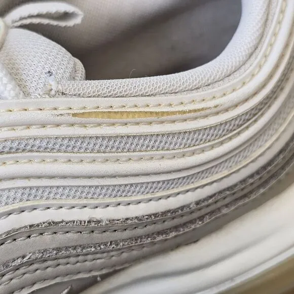 Nike Women's 8.5 Air Max 97 Summit White Beige Pink Shoes Sneakers