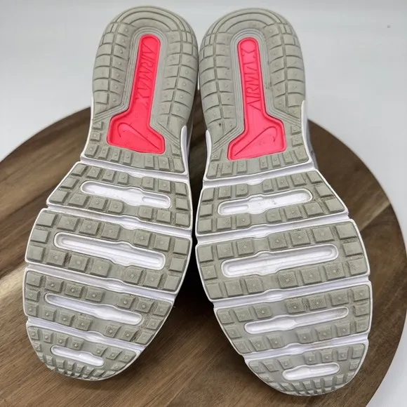 Nike Womens Air Max‎ Sequent 3 Running Shoes Grey/Pink 908993-012 Size 7.5 EUC