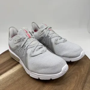 Nike Womens Air Max‎ Sequent 3 Running Shoes Grey/Pink 908993-012 Size 7.5 EUC