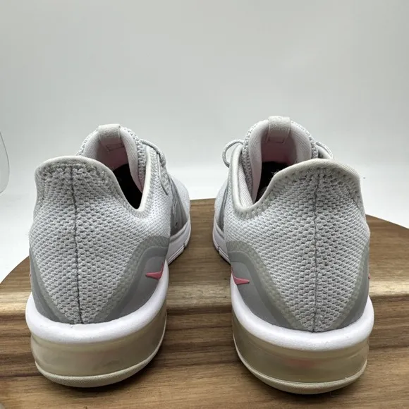 Nike Womens Air Max‎ Sequent 3 Running Shoes Grey/Pink 908993-012 Size 7.5 EUC