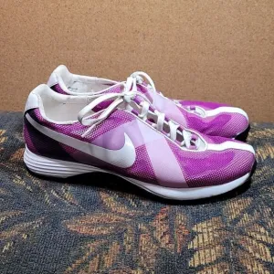Nike Women's Purple and White Hyperfuse Mesh Golf Shoes- Size 8.5