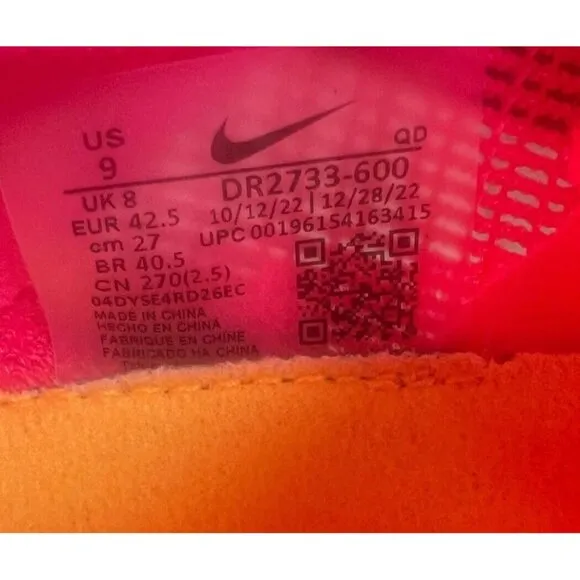 Nike Zoom Mamba 6 Men's Hyper Pink Racing Track &amp; Field Spikes Sz. 9 DR2733-600