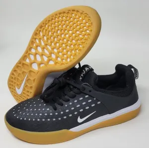 Nike Zoom Nyjah 3 SB Shoes Black White Gum Buttons DV7896-001 Men's Size 4 New