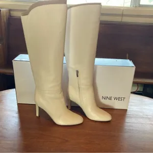 Nine West Women's White Knee-High Boots
