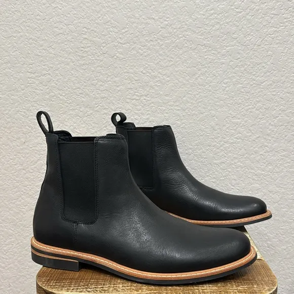 Nisolo Marco All Weather Black Leather Chelsea Boots Size 10.5