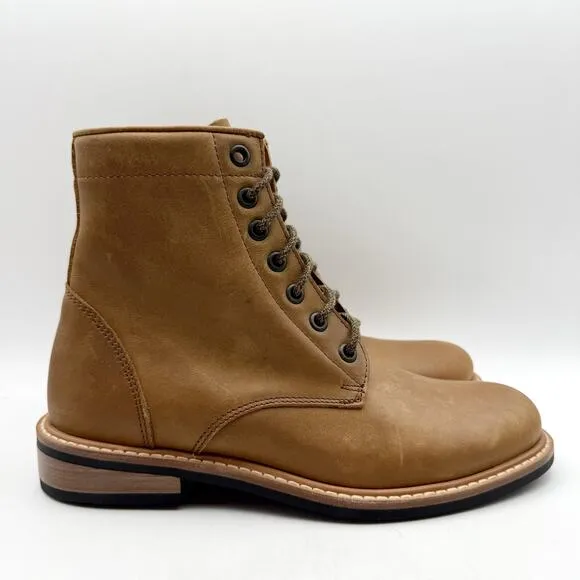 Nisolo Womens Amalia Boot US 7.5 EU 38 Brown Leather Water Resistant NIB