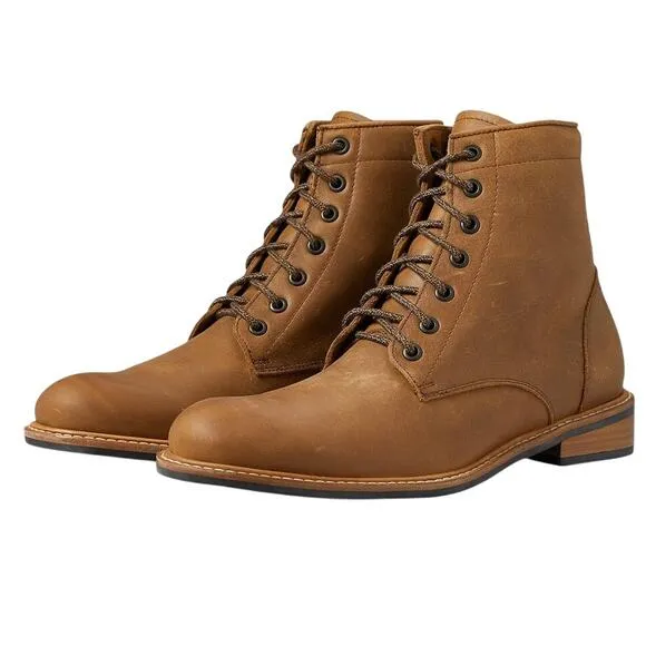 Nisolo Womens Amalia Boot US 7.5 EU 38 Brown Leather Water Resistant NIB