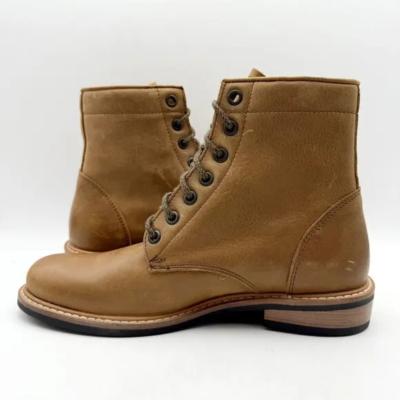Nisolo Womens Amalia Boot US 7.5 EU 38 Brown Leather Water Resistant NIB