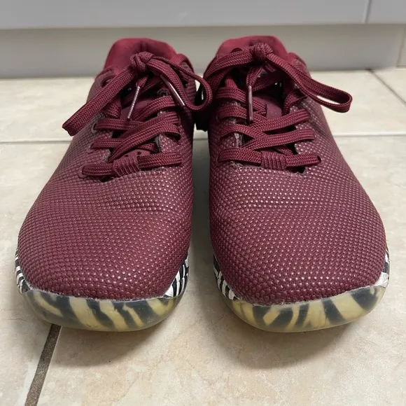 NOBULL Cabernet Zebra Trainer shoes Superfabric Size women's 8.5