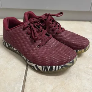 NOBULL Cabernet Zebra Trainer shoes Superfabric Size women's 8.5