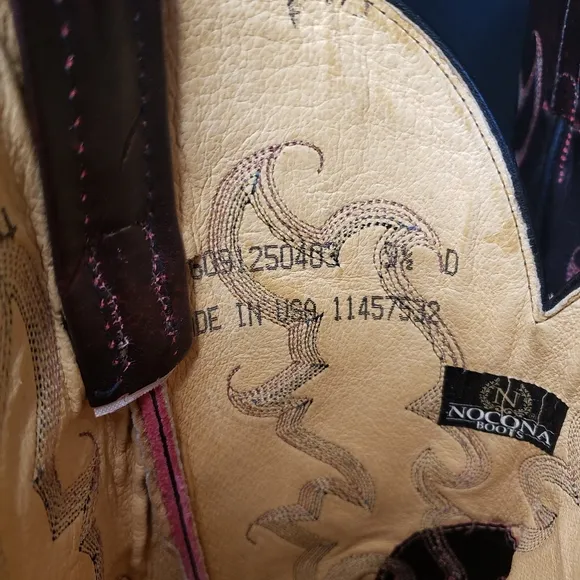 Nocona Smooth Ostrich Cowboy Boots in Oxblood - Men's size 9.5 D