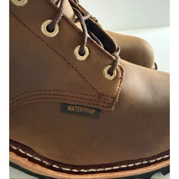 NWB Chippewa Super Dna 9&quot; Waterproof Steel Toe Logger Bay Apache Boots Sz 12E