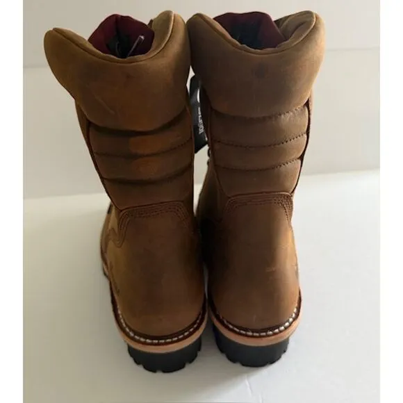 NWB Chippewa Super Dna 9&quot; Waterproof Steel Toe Logger Bay Apache Boots Sz 12E