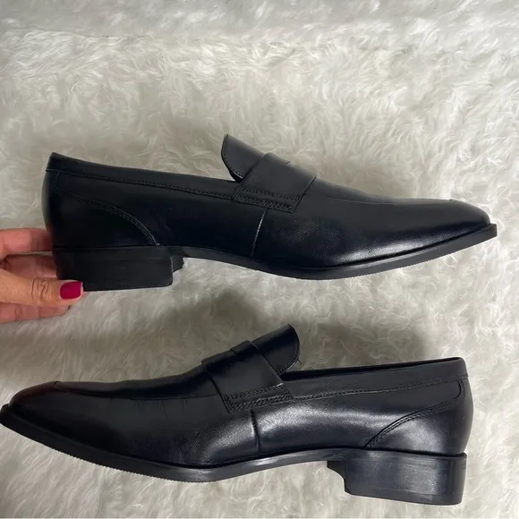 NWOB Cole Haan Mens Loafer Dress Shoes Black Penny Slip On Size 11
