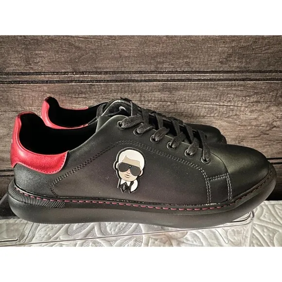 NWOB KARL LAGERFELD PARIS Men's SHOES 12 M Phylon Sole Leather Sneaker LIGHT